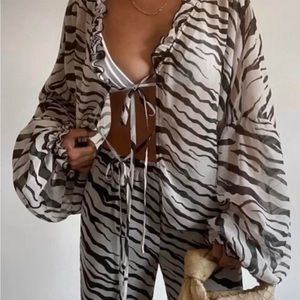 SNDYS Zebra pant and top set.